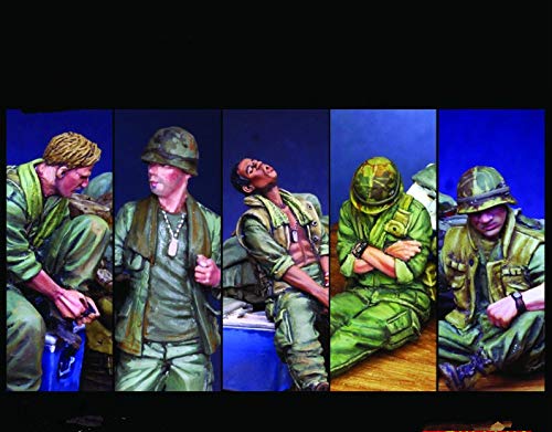 XINGCHANG 1/35 Harzfiguren Modellbausätze 5 Figuren Unmontiert Unlackiert 47B