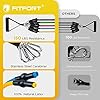 FITFORT-Resistance-Bands-Set-11-Pack-Exercise-Bands-Stackable-up-to-150lb-IndoorOutdoor-Workout-Bands-with-Door-Anchor-Handles-for-Fitness-Strength-Slim-Yoga-Home-Gym-Equipment-for-MenWomen FITFORT Resistance Bands Set, 11 Pack Exercise Bands Stackable up to 150lb, Indoor/Outdoor Workout Bands with Door Anchor & Handles for Fitness, Strength, Slim, Yoga, Home Gym Equipment for Men/Women