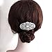 Fairy Moda Vintage Clear Austrian Crystal Bridal Hairpiece Hair Comb Silver