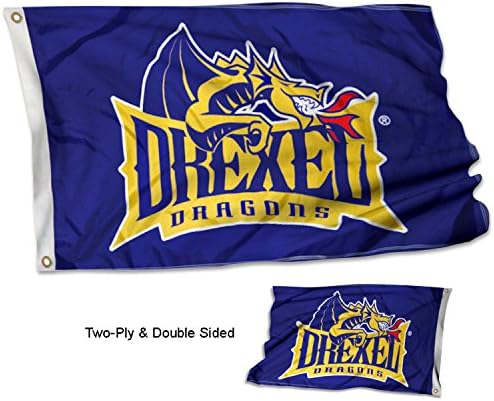 College Flags & Banners Co. Drexel Dragons Double Sided Flag