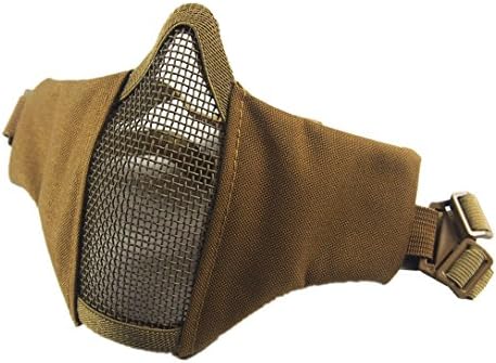 Foldable Half Face Mesh Mask Military Style Comfortable Adjustable Tactical Lower Face Protective Mask Colors Available