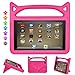 Kindle Fire 7 2019 Case, Fire 7 Tablet Case for Kids - Auorld Light Weight Shock Proof Handle Protective Cover with Built-in Stand for Amazon Fire 7 Tablet (Compatible with 2019&2015&2017 Release) (Pink) primary
