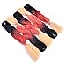 BACANA Ombre Braiding Hair Black/Red Orange/Yellow 5pcs Synthetic Hair Extensions for Braiding Twist Crochet Braids Box Braids Hair Ombre Colors 3 Tone 24 Inch