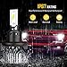 H13/9008 LED Headlight Bulbs Hi/Lo Beam Conversion Kit, DOT Approved, SEALIGHT S1 series Super Bright 24xCSP chips LED Automotive Headlamp-6000K Xenon White (2 Pack)