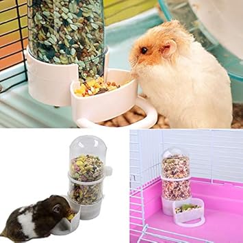 Buy Sage Square Bottle Shaped Cage Attachment Food Cum Water