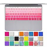 DHZ® Retina 12-inch Pink Gradient Series Keyboard Protector Cover Skin for New Macbook 12