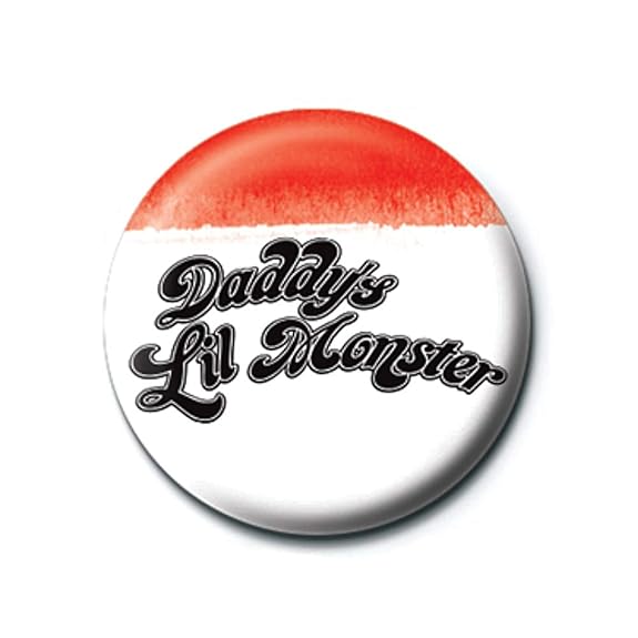 Pritties Accessories Echte DC Comics Suicide Squad Daddys Lil Monster Button Badge Pin Badge Retro Harley Quinn