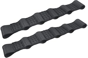 ROMASO Adjustable Door Strap for Jeep Door Check Straps for Jeep Wrangler CJ YJ TJ JK JKU JL JLU Heavy Duty Door Limiting Check Strap,Black(Pack of 2)