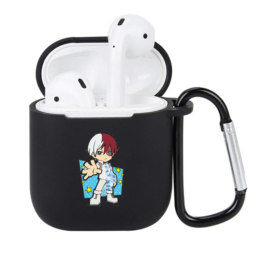 sdrgrrdszgdsrtgh Case for Airpods 1/2,My Hero Academia Design Silicone Protective Wireless Bluetooth Headphone Cover Case for Airpods 1/2(3)