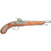 Denix 19th Century French Percussion Dueling Pistol, Grey - Non-Firing Replica