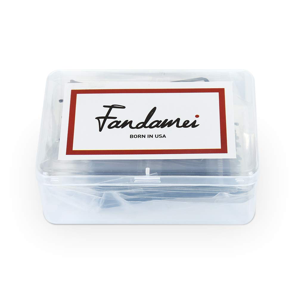 U Shaped Hair Pins, FANDAMEI 120 Pack Bun Hair Pins with Storage Box, Black (6 cm/2.36 Inches) : Beauty