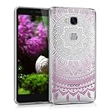 kwmobile Crystal TPU Silicone Case for Huawei Honor 5X / GR5 in Design Indian sun violet white transparent