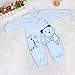 FEITONG Baby Boy Girl Infant Romper Jumpsuit Bodysuit Cotton Clothes Outfit (Age:0-3Months, Blue)