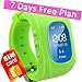 TURNMEON Smart Watch for Kids Children Smartwatch Phone with SIM Calls Anti-lost GPS Tracker SOS GPRS Bracelet Parent Control for Smartphone(Green)