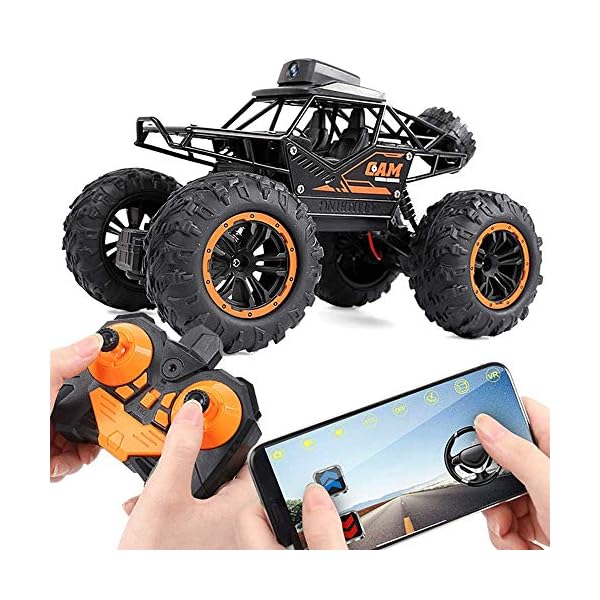 Weaston Mit Kameramodell Fernbedienung Auto 4WD Offroad-RC-Fahrzeug Bigfoot Monster Climbing Car 2.4G RC-Auto mit… – Bild 3