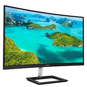 Philips 272E1CA 27″ Curved Frameless Monitor, Full HD 1080P, 100% sRGB, Adaptive-Sync, Speakers, VESA, 4Yr Advance Replacement Warranty
