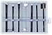 MODA Beautiful Eyes 7 pc Makeup Brush Flip Kit, Black
