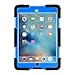 ACEGUARDER Apple Ipad Mini 2 Case Waterproof Rainproof Shockproof Kids Proof Case for Ipad Mini 2 (Gifts Outdoor Carabiner + Whistle + Handwritten Touch Pen) (BLACK/LIGHT BLUE)