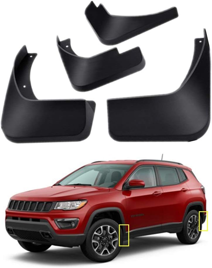 Mud Flaps Kit for Jeep Compass 1.4T 2017 2018 2019 Mud
