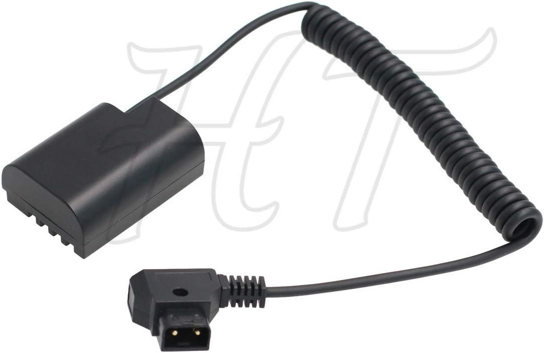 HangTon GH3 GH4 GH5 Camera D-tap Power Dummy Battery Power Adapter for PANASONIC LUMIX DSLR DMW-DCC12 DMW-BLF19E (coiled)