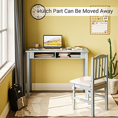 ADORNEVE Kids Desk and Chair Set, Kids Study Table with Drawers and