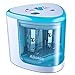 Electric Pencil Sharpener,Heavy Duty Blades Durable and Portable Pencil Sharpener with Automatic Sharpens All Pencils for School Kids Children,Blue Pencil Sharpener Electric