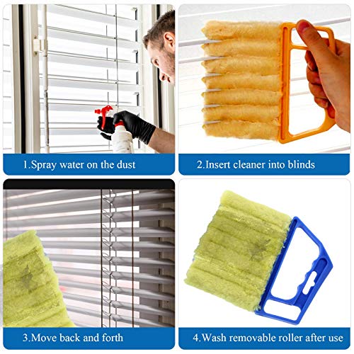 Blind Cleaner Tool 7 Finger Dusting Cleaner Tool Handheld Cleaner Mini