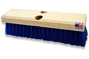 DESTROYER PLASTICS Destroyer One Year Manufacture Warranty Professional Swimming Pool Brushes Made in The USA (Deck/Acid Wash Brushes, Deck/Acid Wash Brush 10" Blue)