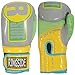 Ringside Apex Bag Gloves, IMF-Tech Boxing Gloves with Secure Wrist Support, Synthetic Boxing Gloves for Men and Women, Yellow and Green, S/M