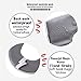 BigOtters Toilet Seat Cover Pads, Washable Toilet Seat Cushion Mat Winter Washable Toilet Seat Warmer (Gray)