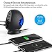 VOGEK USB Charging Station, 5-Port USB Charger Desktop Charger with QC 3.0 and Smart Identification for Galaxy Note 8, S8, S8 Plus, LG V30, LG G6, G5, HTC, Samsung, iPhone, iPad - Space Gray