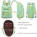 Bookbag School Backpack Girls Cute Schoolbag for 15 inch Laptop backpack set (Water blue A002 yellow pineapple)
