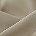 Deconovo Blackout Curtain Panel – Solid Grommet Top, Thermal Insulated & Energy‑Saving, Machine‑Washable Room Darkening Window Treatment for Bedroom & Living Room, 1 Panel, Beige, 42W x 63L