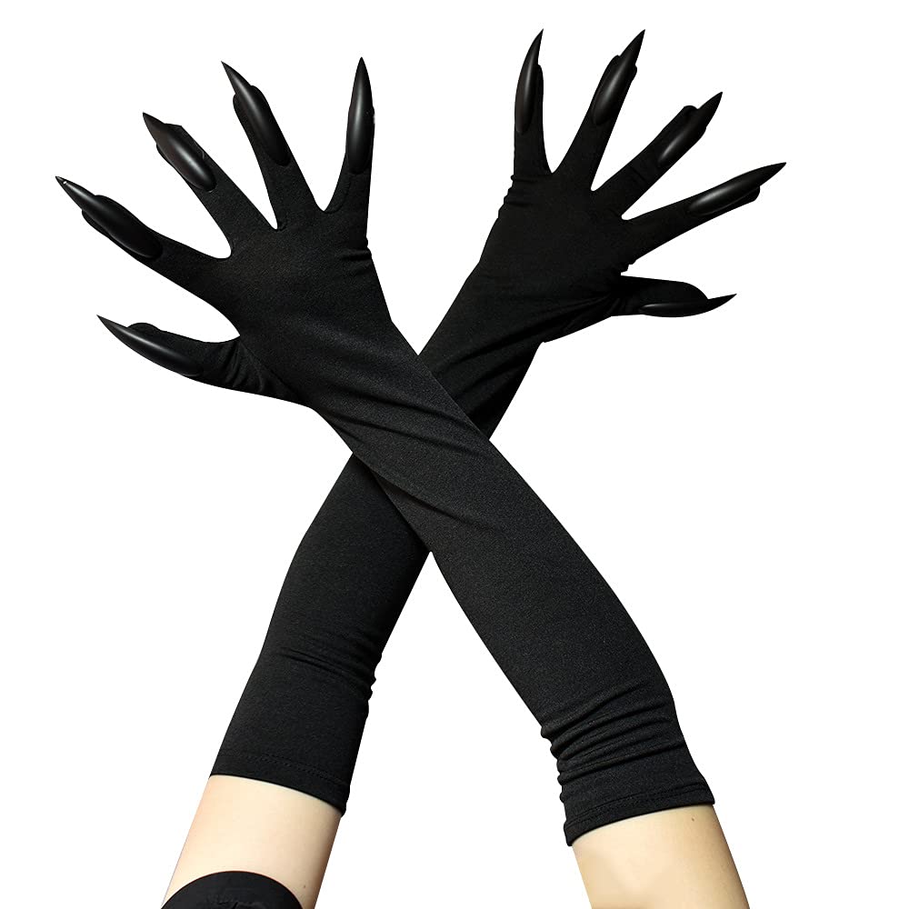 Halloween Costume Paw Gloves Black for Cosplay Party Props Fancy Dress Accessories