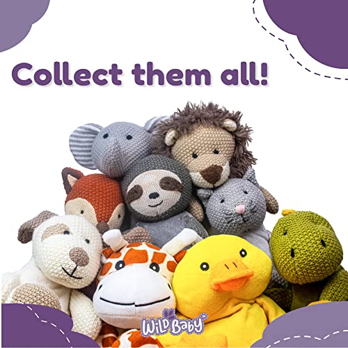 WILD BABY Stuffed Animals Yellow Duck Microwavable Duck Plush Pal