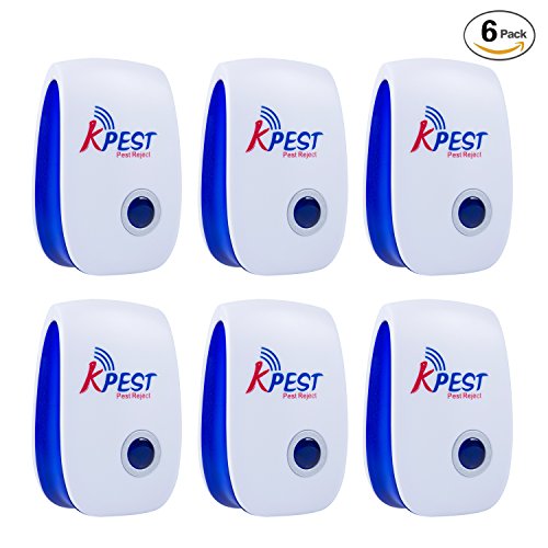 Kpest Ultrasonic Pest Repeller, Electronic Plug In repellent indoor for insects,Mosquitoes, Mice, Spiders, Ant, Rats, Roaches, bugs, Non-toxic Eco-Friendly, Humans & Pets Safe