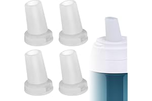 MLKSI 4 Pack Brita Water Bottle Mouthpiece Replacement - Silicone Bite Valve for Brita Filter & Stainless Steel Bottles