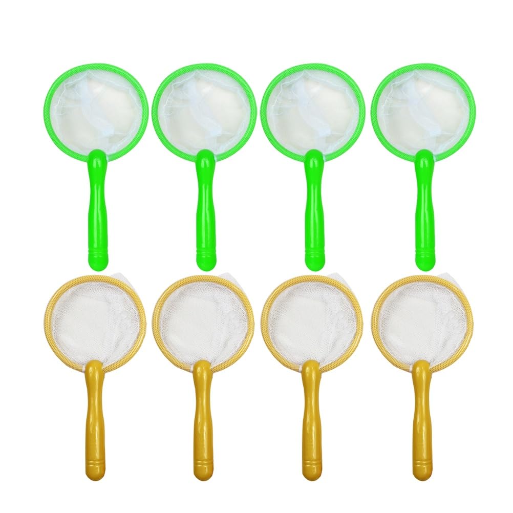 TOYANDONA 10pcs Fish Mesh Net Portable Paddling Pool Game Pool Diving Toys Fishing Water Bug net Fly Fishing Net for Children