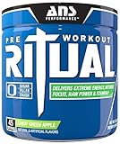 ANS Performance Ritual Pre-Workout, Delivers Extreme Energy with Intense Focus and Raw Power, Sugar-Free Candy Green Apple, 360 Gram