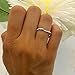 14K Gold Round Blue Sapphire & White Diamond Ladies Anniversary Wedding Band Swirl Stackable Ring