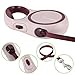 SlowTon Retractable Dog Leash, 16ft Walking Jogging Training Leash with Polyester Tape for Small Medium Dog up to 50lbs, with Hand Grip and One Button Brake & Lock (Pink)