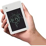 4.5 Inch LCD Writing Tablet Digital Electronic Graphics Notepad Portable Mini Board Handwriting Drawing Pad with Lock Button Stylus Pen for Kids Home School Office(White)