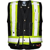 Viking Open Road Surveyor FR Safety Vest - Fire Retardant Class 1 Reflective Vest; ANSI/ISEA and CSA Compliant
