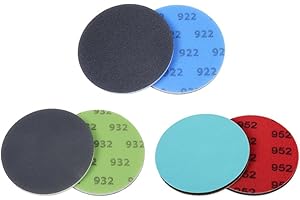 UerGlass Glass Repair Kit Grinding Polishing Abrasive Disc Mesh Net Sanding Pads Kit for Glass Scratch Removal3Pcs/Pack (6 inch)