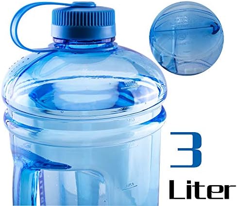 Blue BPA-free water bottle with a price tag of $11.99.
