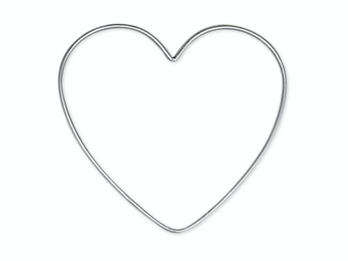 Knorr Prandell 20cm - 1 piece silver wire heart shape