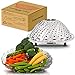Collapsible Steamer Basket - Fits Any Size Pot To Make Cooking Quick, Easy and Convenient - Vegetable Steaming Baskets Made From Dependable Stainless Steel That Cleans Easy and Lasts For Years