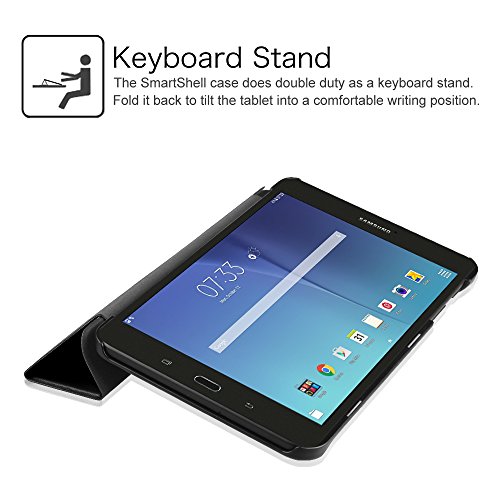 Fintie Samsung Galaxy Tab E 8.0 Case, Ultra Slim Lightweight Standing Cover for Samsung Galaxy Tab E 8 Inch SM-T377 4G LTE Tablet (Verizon / AT&T / Sprint / US Cellular), Black