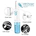 2NICE Portable Water Flosser Oral Irrigator with Nasal Wash Function of 2 Modes IPX6 Waterproof Rechargeable by USB Charger (Blue)