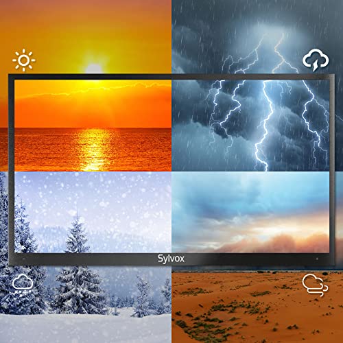 SYLVOX 43 inch Outdoor Smart TV, Waterproof 4K UHD High Brightness LED TV with Double Speaker